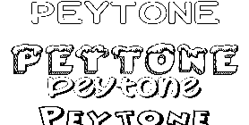 Coloriage Peytone