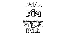 Coloriage Pia