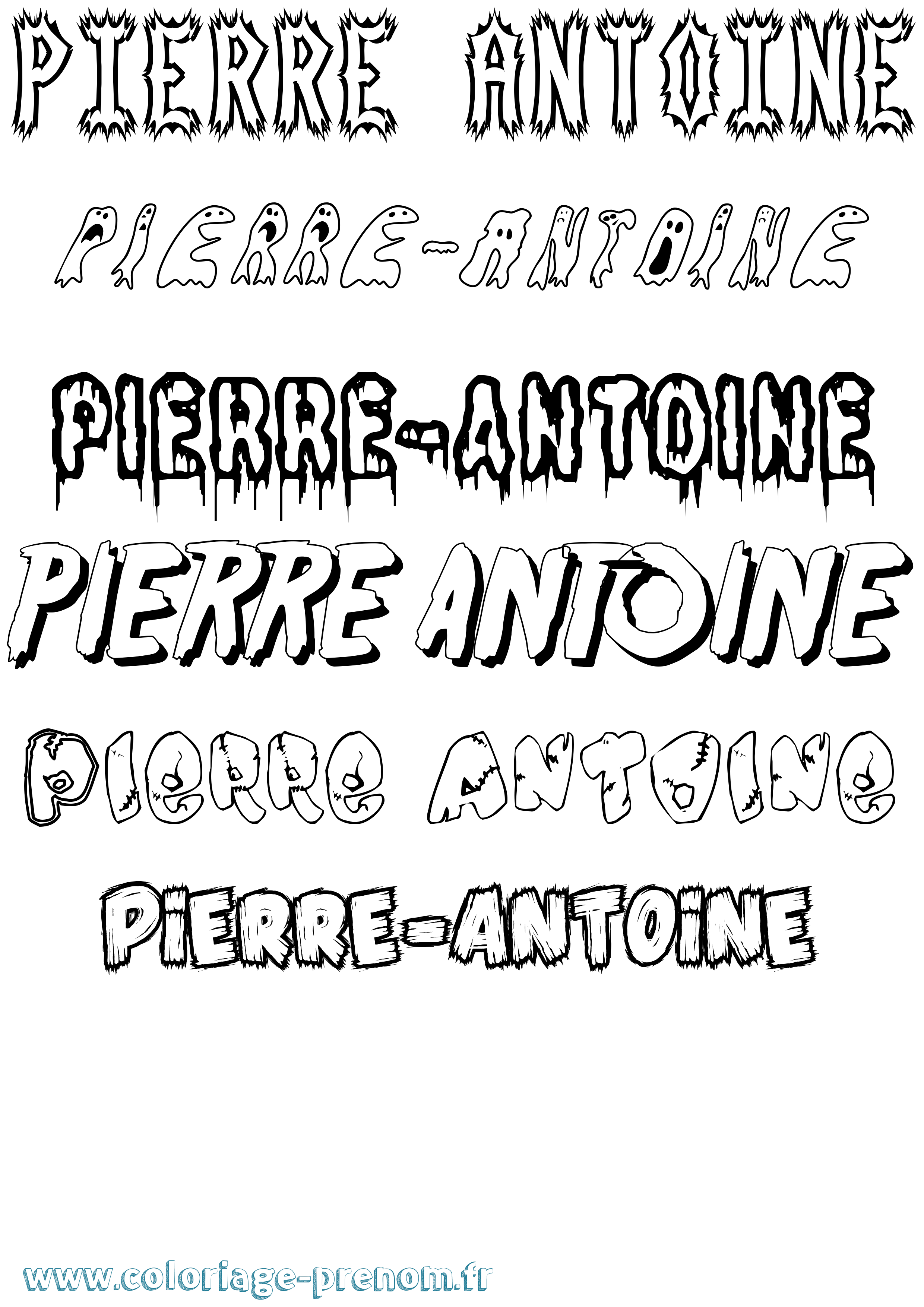 Coloriage prénom Pierre-Antoine Frisson