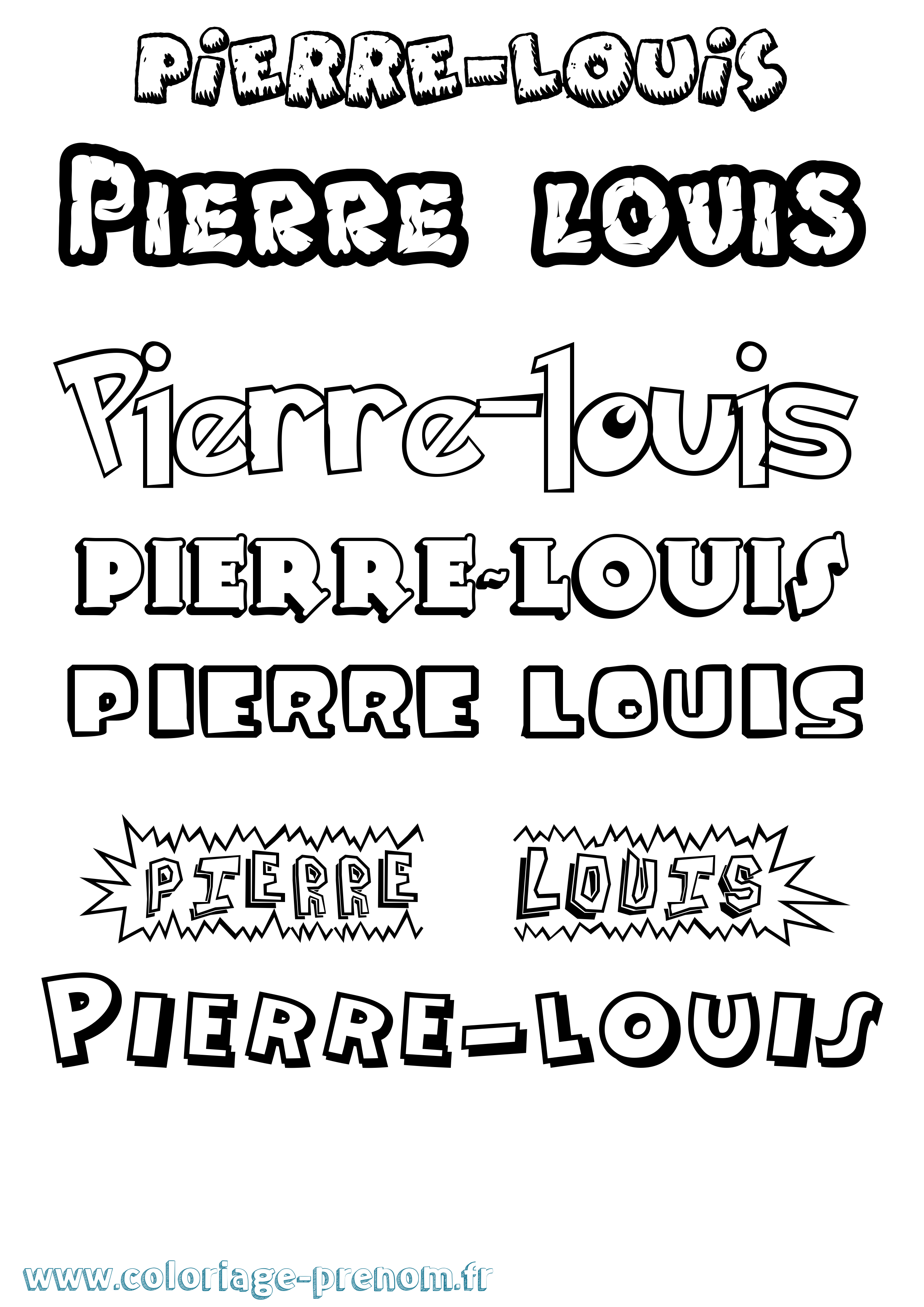 Coloriage prénom Pierre-Louis