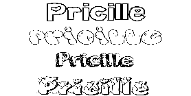 Coloriage Pricille