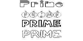 Coloriage Prime