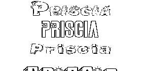 Coloriage Priscia