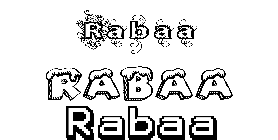 Coloriage Rabaa