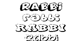 Coloriage Rabbi