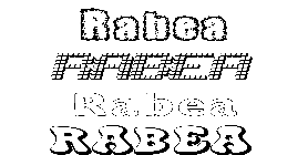 Coloriage Rabea