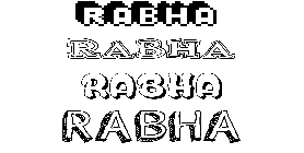 Coloriage Rabha