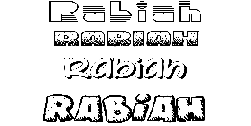 Coloriage Rabiah