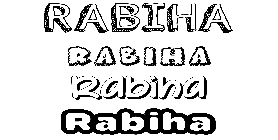 Coloriage Rabiha