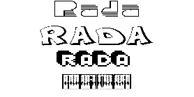 Coloriage Rada