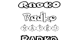 Coloriage Radko