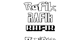 Coloriage Rafik