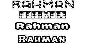Coloriage Rahman