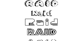 Coloriage Raid