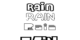 Coloriage Rain