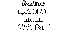 Coloriage Raine