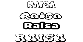 Coloriage Raisa