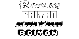 Coloriage Raiyan