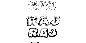 Coloriage Raj