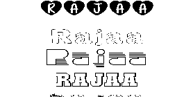 Coloriage Rajaa