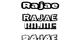 Coloriage Rajae