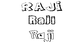 Coloriage Raji