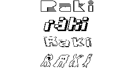 Coloriage Raki