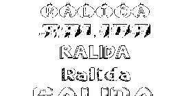 Coloriage Ralida