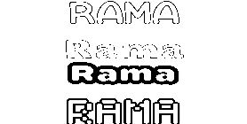 Coloriage Rama