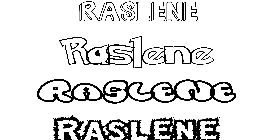 Coloriage Raslene