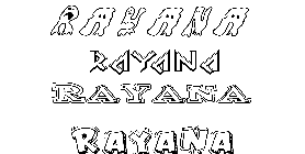 Coloriage Rayana