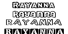 Coloriage Rayanna