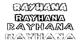 Coloriage Rayhana