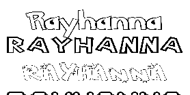 Coloriage Rayhanna