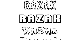 Coloriage Razak