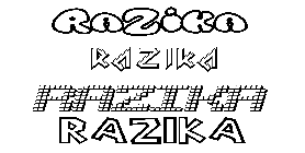 Coloriage Razika