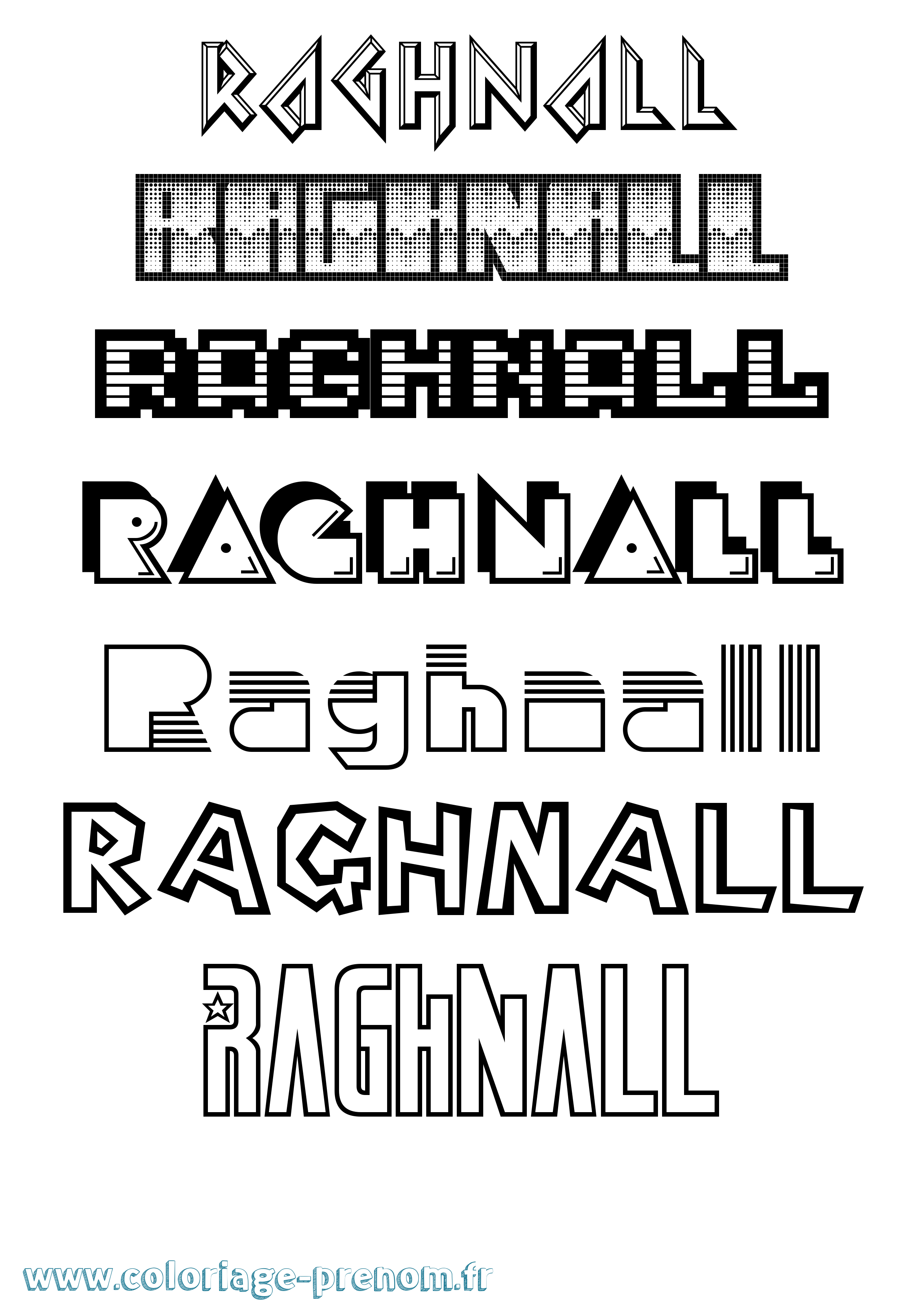 Coloriage Raghnall Jeux Vidéos Coloriage prénom Raghnall Jeux Vidéos