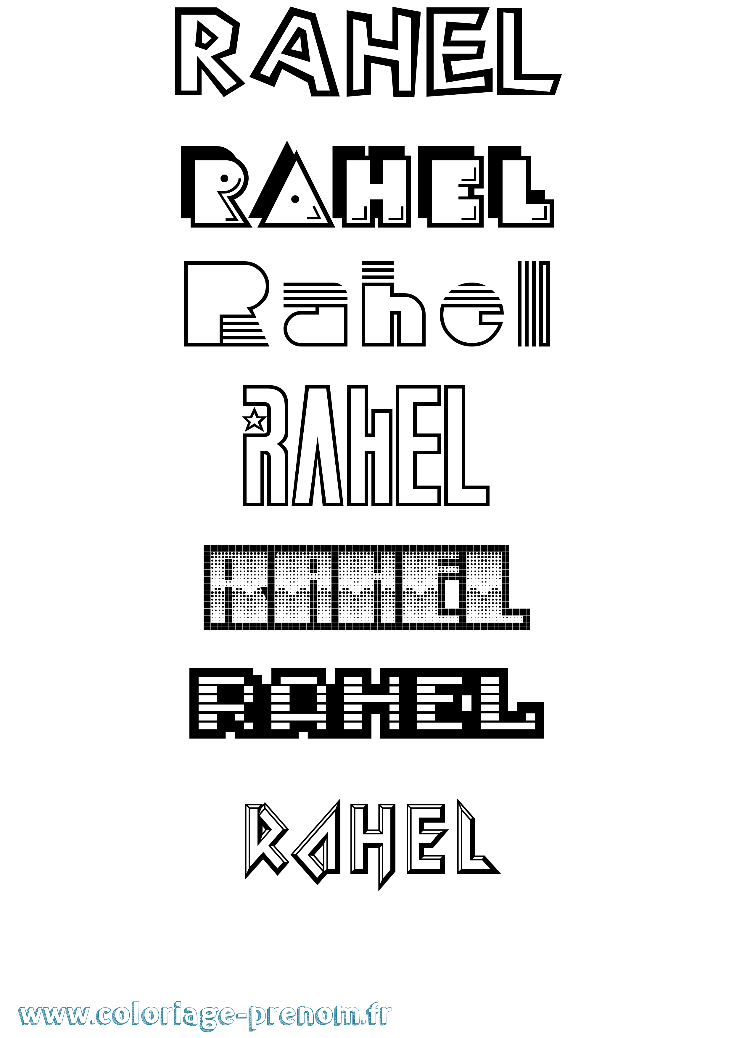 Coloriage Rahel Jeux Vidéos Coloriage prénom Rahel Jeux Vidéos