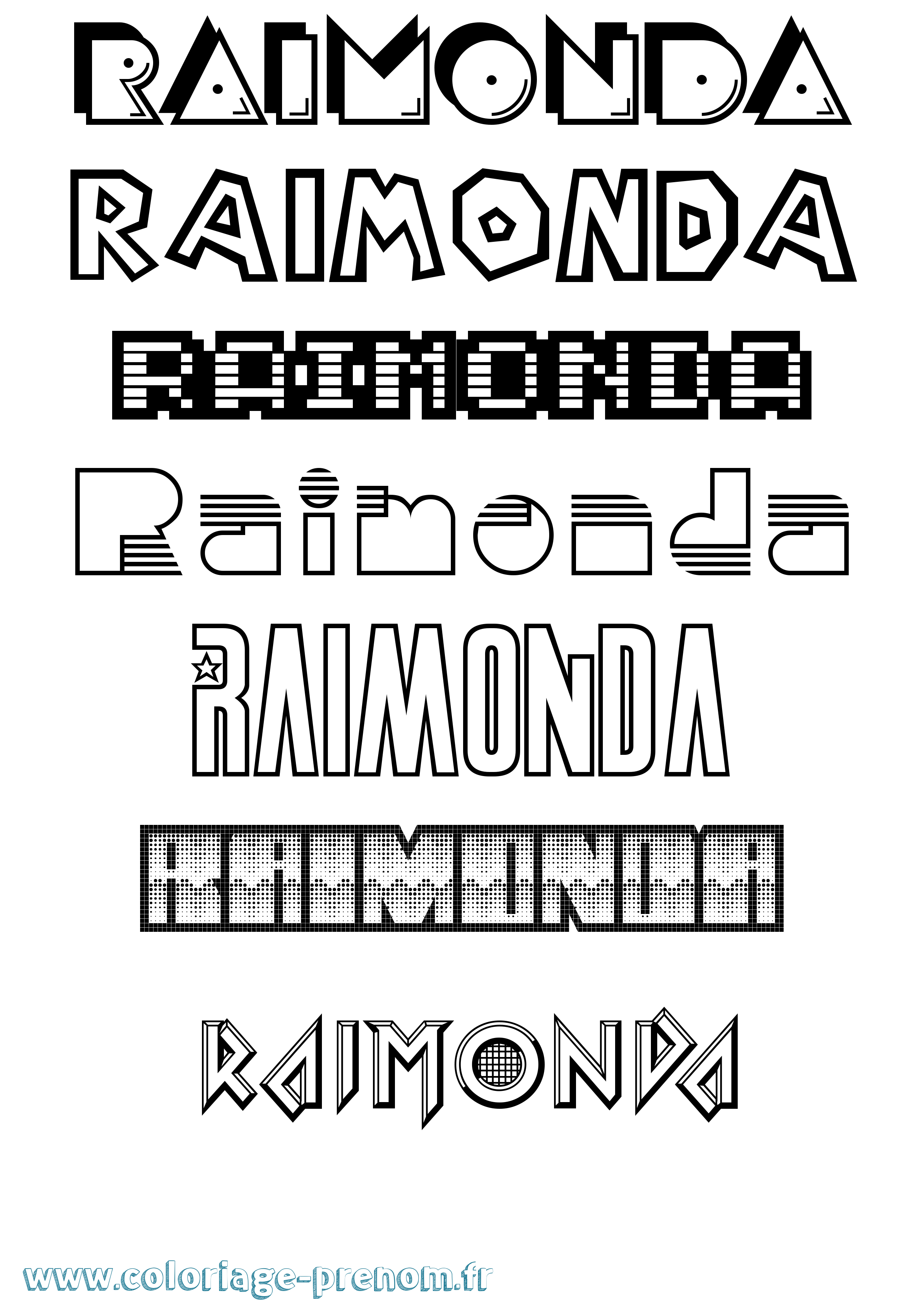 Coloriage Raimonda Jeux Vidéos Coloriage prénom Raimonda Jeux Vidéos