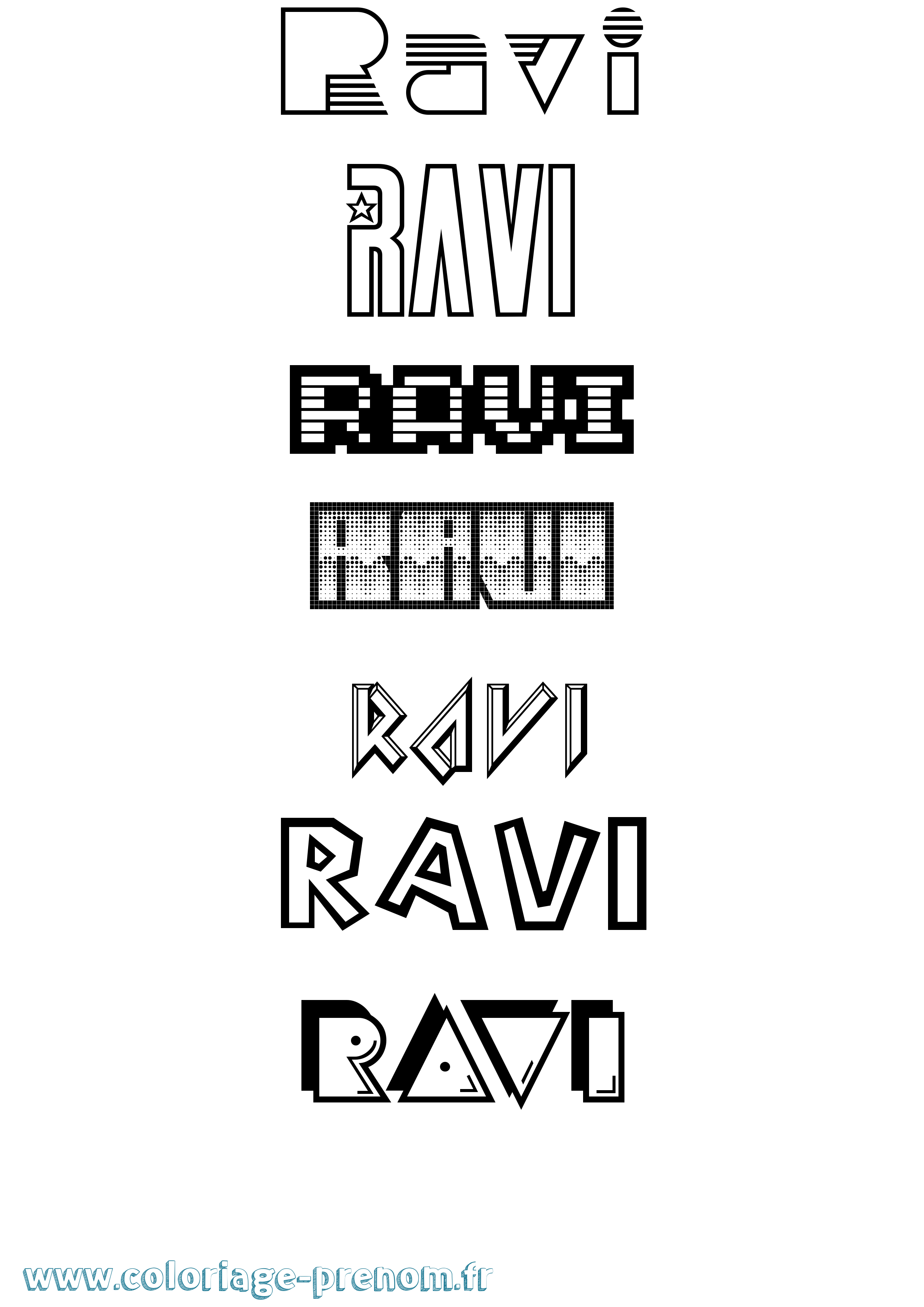Coloriage Ravi Jeux Vidéos Coloriage prénom Ravi Jeux Vidéos