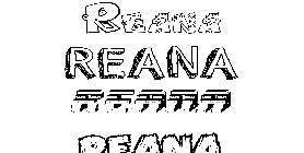 Coloriage Reana