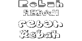 Coloriage Rebah