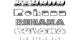 Coloriage Rehana