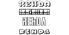 Coloriage Rehda