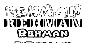 Coloriage Rehman