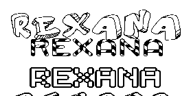 Coloriage Rexana