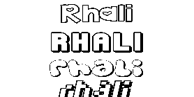 Coloriage Rhali