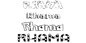 Coloriage Rhama