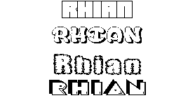 Coloriage Rhian