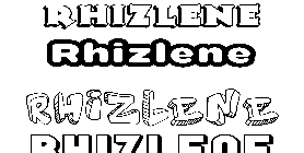 Coloriage Rhizlene